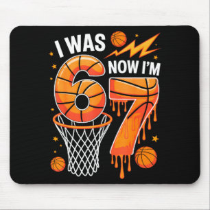Tapis De Souris Était 6 7 ans garçon basketball drôle 6 7 meme tee
