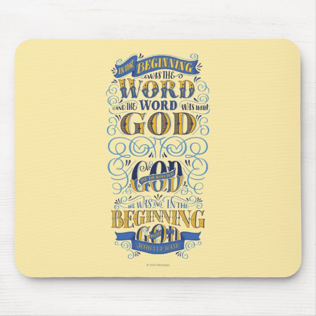 Tapis De Souris Était au début le mot (Devant)