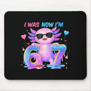 Tapis De Souris Était six sept axolotl 67 mème fille d'anniversair