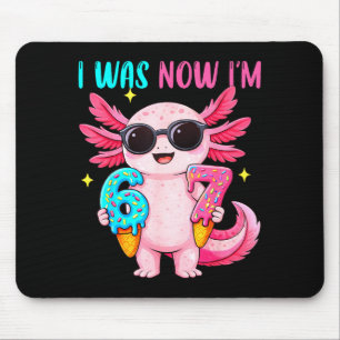 Tapis De Souris Était six sept axolotl glace goutte 7ème anniversa