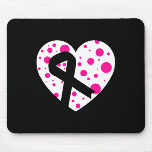 Tapis De Souris Étaler L'Amour Avec Le Coeur Graphique Pink Ribbon