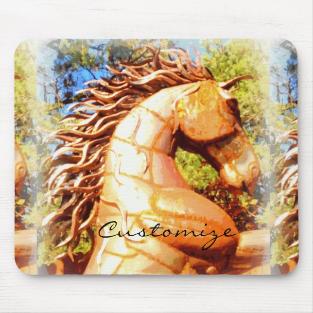 Tapis De Souris étalon de mustang brun Thunder_Cove (Devant)