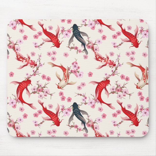 Tapis De Souris Étang de carpes koï (Devant)