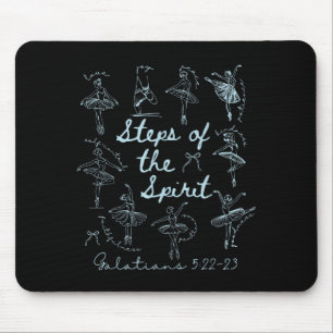 Tapis De Souris Étapes chrétiennes de Srit verset biblique danseus