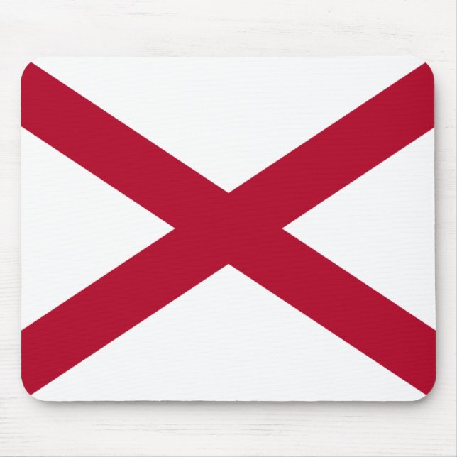 Tapis De Souris État de drapeau d'Alabama (Devant)