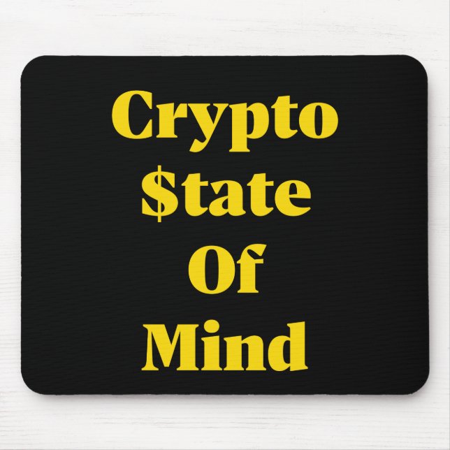 Tapis De Souris État d'esprit crypto (Devant)