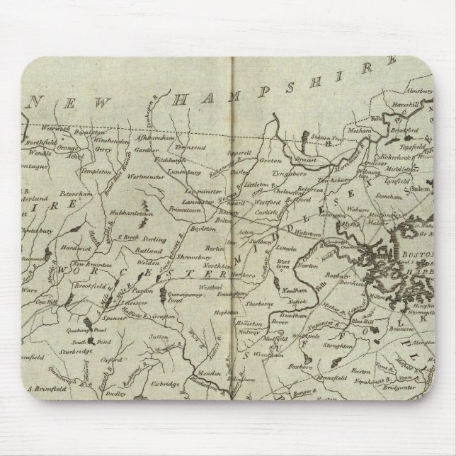 Tapis De Souris État du Massachusetts (Devant)
