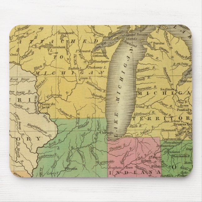 Tapis De Souris États occidentaux, territoires (Devant)