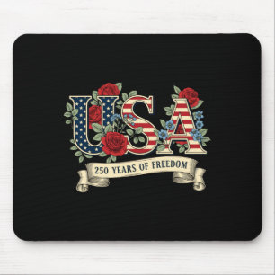 Tapis De Souris États-Unis 250 ans de liberté 1776 2026 américain
