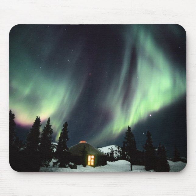 Tapis De Souris États-Unis, Alaska, Chena Hot Springs.Aurora (Devant)