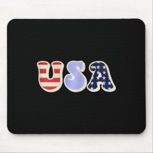 Tapis De Souris Etats-Unis Avec Drapeau Américain Pour Filles Ados