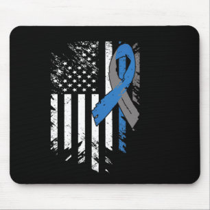 Tapis De Souris États-Unis Drapeau Diabète Type 1 Sensibilisation