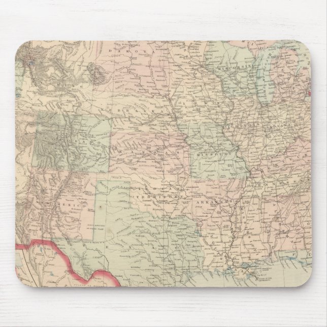 Tapis De Souris États-Unis et territoires 2 (Devant)