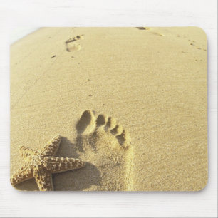 Tapis De Souris États-Unis, Hawaï, Maui, Makena Beach, Empreinte e
