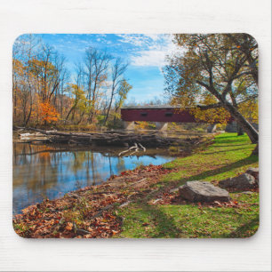 Tapis De Souris États-Unis, Indiana, Cataract Falls State Recreati