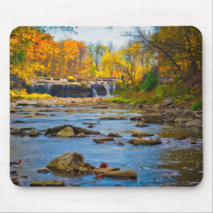 Tapis De Souris États-Unis, Indiana. Cataract Falls State Recreati