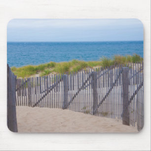 Tapis De Souris États-Unis, Massachusetts. Dunes et sentier