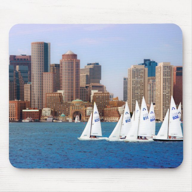 Tapis De Souris États-Unis, Massachusetts. Skyline du front de mer (Devant)