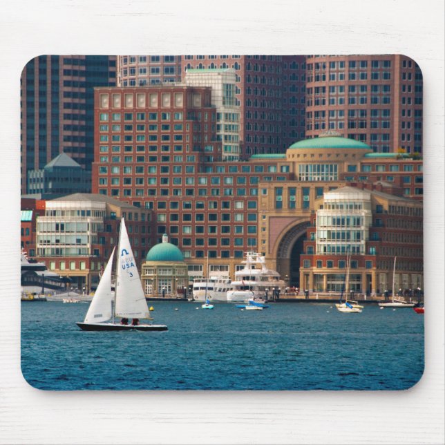 Tapis De Souris États-Unis, Massachusetts. Skyline du front de mer (Devant)