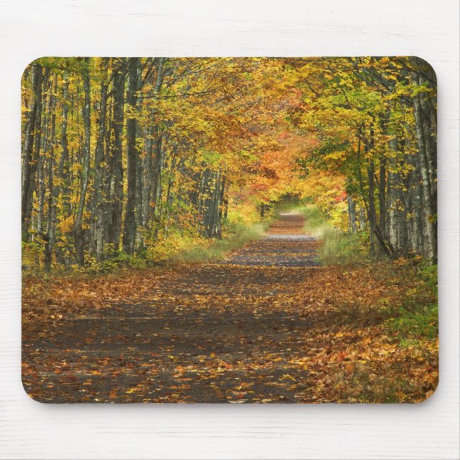 Tapis De Souris États-Unis, Michigan, Upper Peninsula. Route vers (Devant)