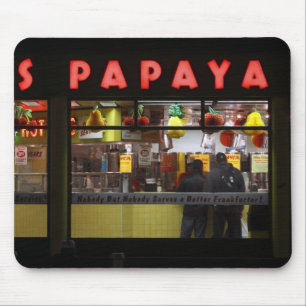 Tapis De Souris États-Unis, New York. Gray's Papaya : fenêtre