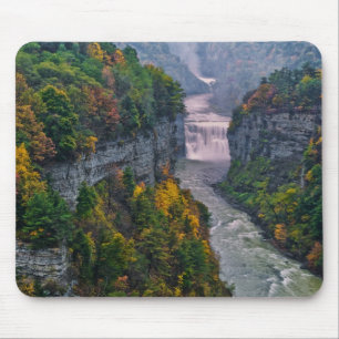 Tapis De Souris États-Unis, New York, Letchworth State Park. Riviè