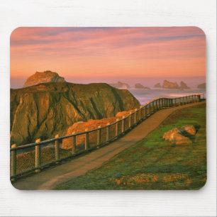 Tapis De Souris États-Unis, Oregon, Bandon. Roches vues depuis le