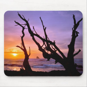 Tapis De Souris États-Unis, Oregon, Cape Meares. Coucher de soleil
