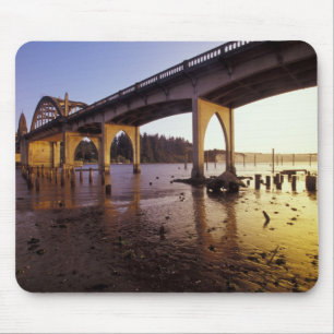 Tapis De Souris États-Unis, Oregon, Florence. Pont de Siuslaw et