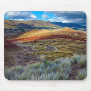 Tapis De Souris États-Unis, Oregon. Paysage Des Collines Peintes