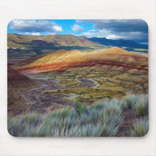 Tapis De Souris États-Unis, Oregon. Paysage Des Collines Peintes (Devant)