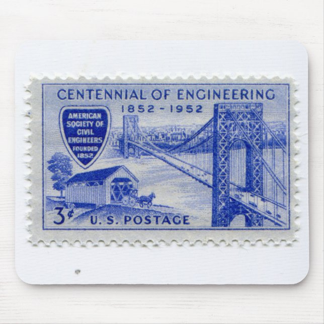 Tapis De Souris États-Unis Postage Stamp Mat (Devant)