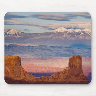 Tapis De Souris États-Unis, Utah. Vue panoramique des montagnes La