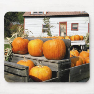 Tapis De Souris États-Unis, Vermont. Citrouilles