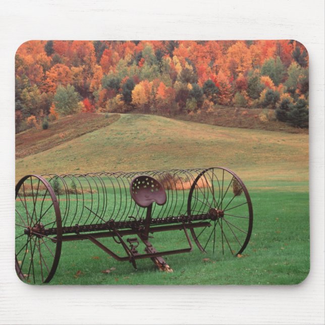 Tapis De Souris États-Unis, Vermont, Ferme. (Devant)