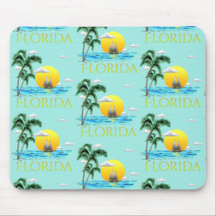 Tapis De Souris Été Florida Plage côtière Sunset