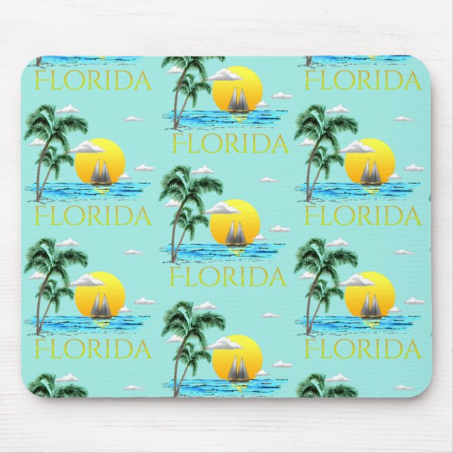 Tapis De Souris Été Florida Plage côtière Sunset (Devant)