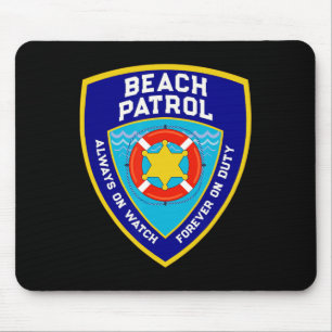 Tapis De Souris Été Funny Beach Patrol Océan Pour toujours en serv