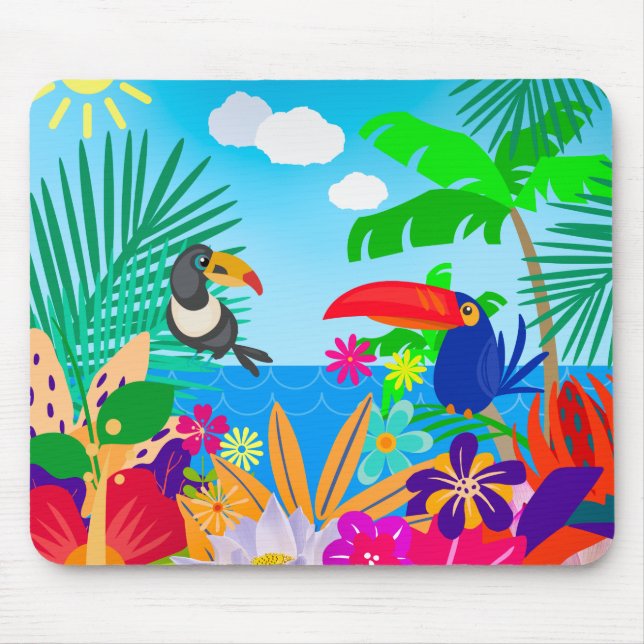 Tapis De Souris Été tropical (Devant)