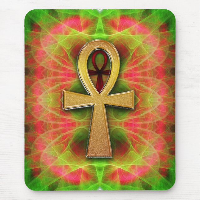 Tapis De Souris Eternal Life Ankh Psychedelic Buzz Mousepad (Devant)