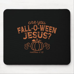 Tapis De Souris Êtes-vous Fall-o-ween Jésus Halloween chrétien bib