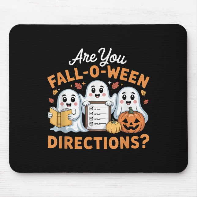 Tapis De Souris Êtes-vous tombé O Ween Directions Professeur Fantô (Devant)