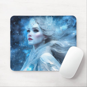 Tapis De Souris Ethereal Frozen Neige Queen Imaginaire Art