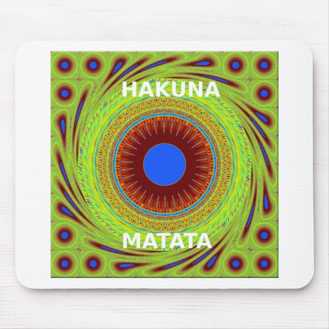 Tapis De Souris Ethnic Avoir une belle journée et une meilleure nu (Devant)