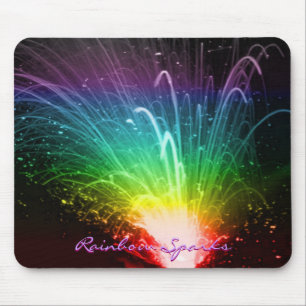 Tapis De Souris Étincelles Rainbow