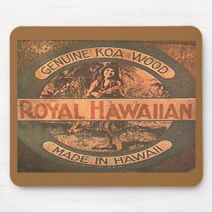 Tapis De Souris Étiquette vintage Mousepad d'ukulélé