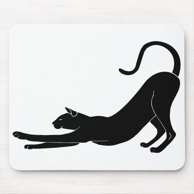 Tapis De Souris Étirement de chats (Devant)