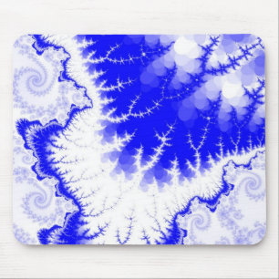 Tapis de souris Étoile à plumes bleues