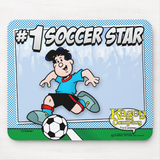 Tapis De Souris Étoile de football (Devant)