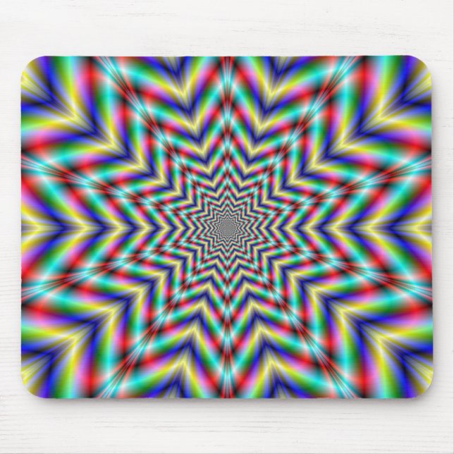 Tapis De Souris Étoile de Mousepad à défis optiques (Devant)